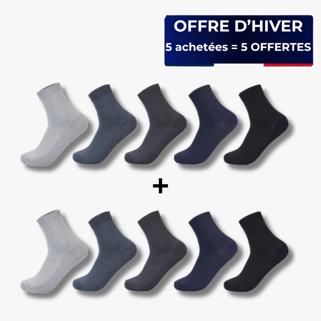 Chaussettes mi-hautes Aurella - Confort et fraîcheur!
