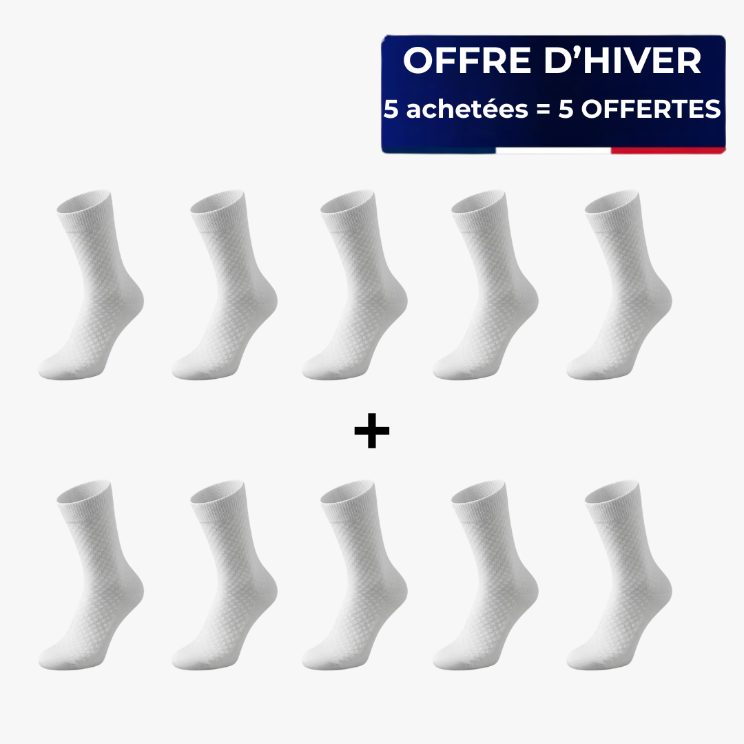 Chaussettes mi-hautes Aurella - Confort et fraîcheur!
