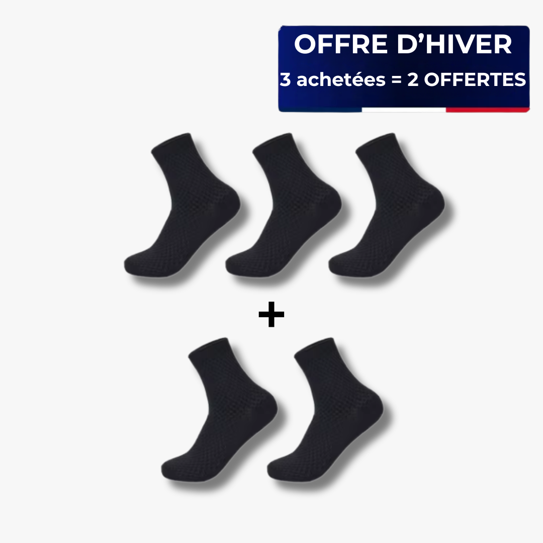 Chaussettes Mi-hautes AURELLA EN BAMBOU - SANS ODEUR
