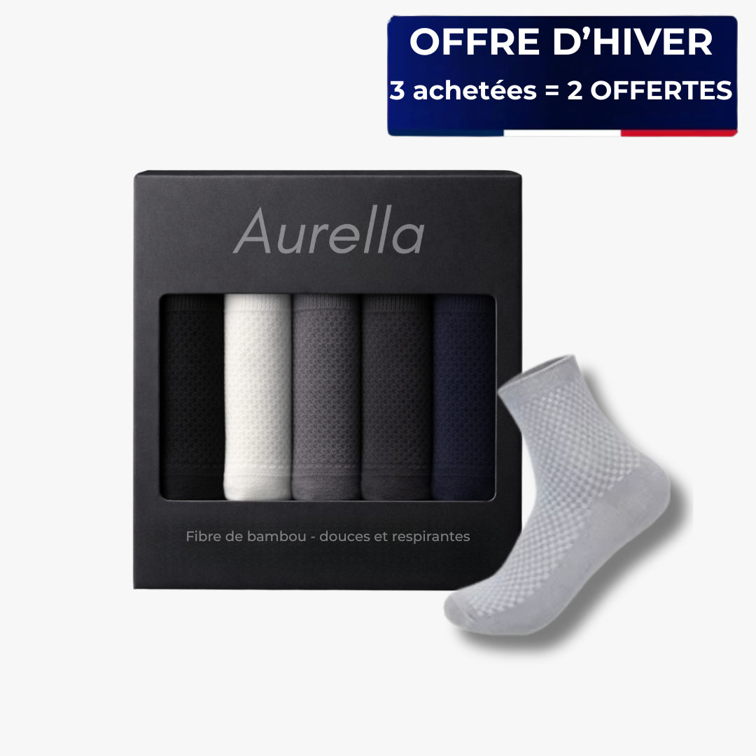 Chaussettes Mi-hautes AURELLA EN BAMBOU - SANS ODEUR